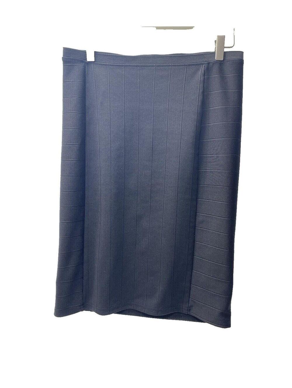 ZARA Black Ponte Pencil Plus Size Skirt, Size Large withElastic Waistband